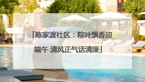 陈家渡社区：粽叶飘香迎端午 清风正气话清廉
